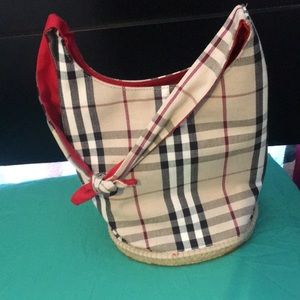 Burberry nova check bucket bag. Great condition